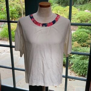 Vintage rayon shell popover top boxy fit simple !